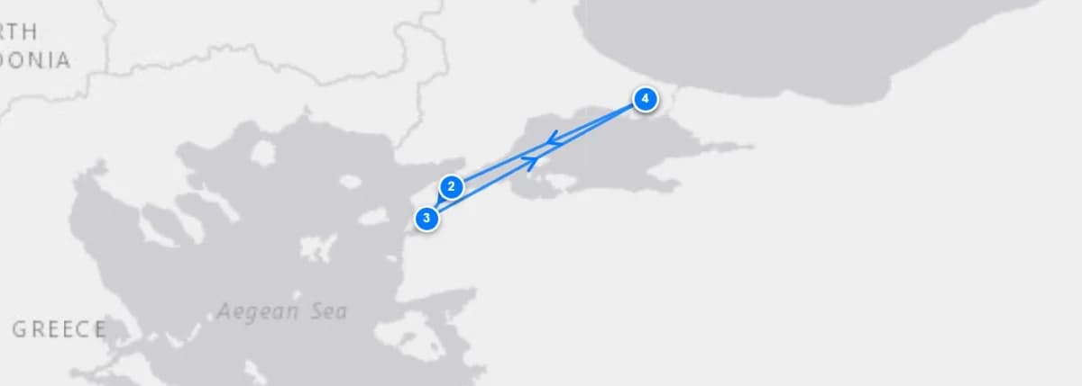 Anzac Day 2026 & Gallipoli Tours route map