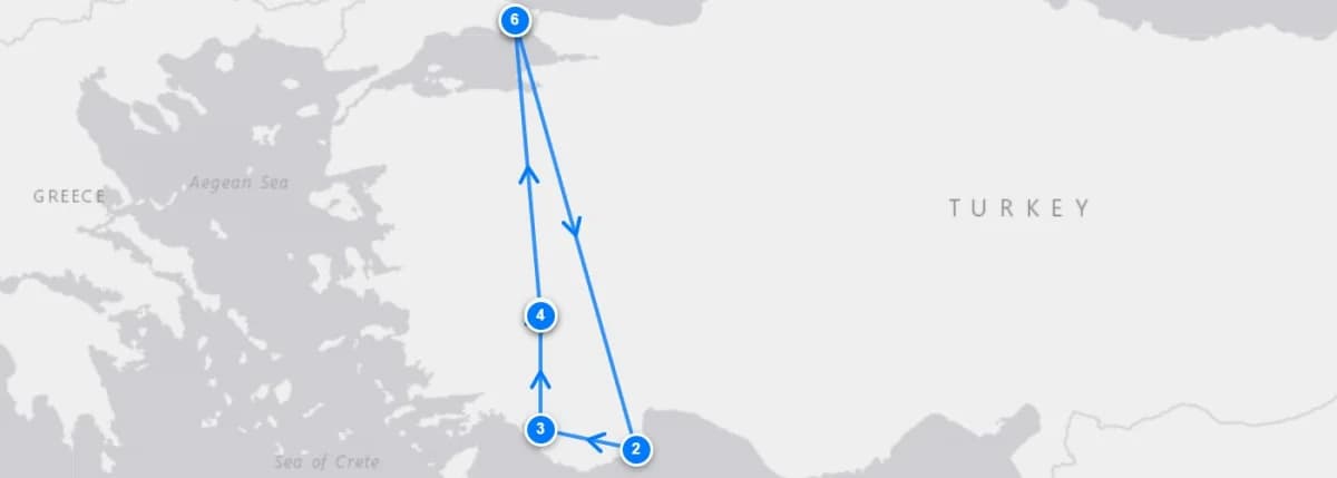 Enchanted Adventures route map