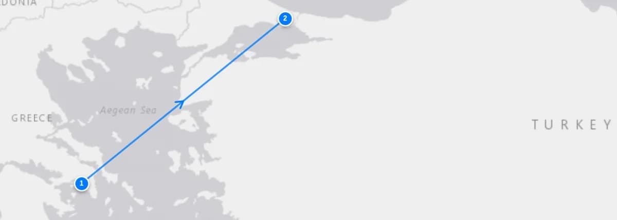 The Best Of Athens And Istanbul route map