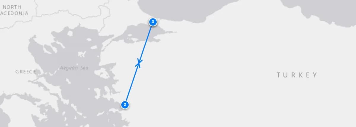 Biblical Ephesus And Seven Churches route map