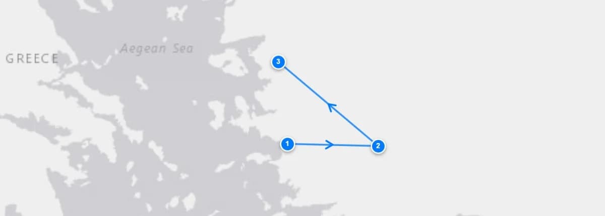 Ephesus Highlights route map