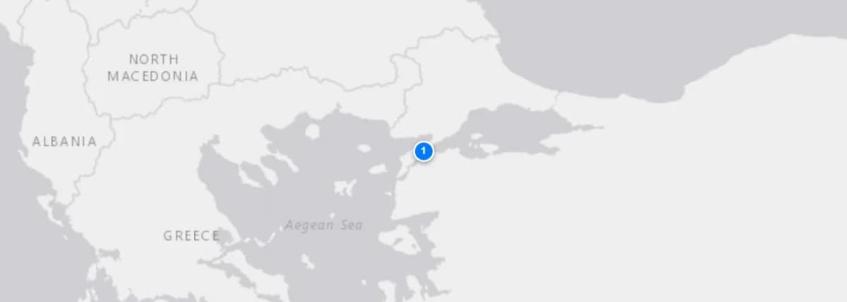 Dawn Service From Eceabat route map